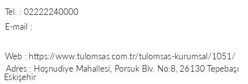 Tlomsa Misafirhane Ve Sosyal Tesisi telefon numaralar, faks, e-mail, posta adresi ve iletiim bilgileri