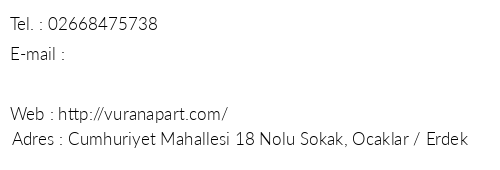 Vuran Apart telefon numaralar, faks, e-mail, posta adresi ve iletiim bilgileri