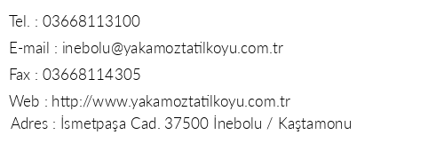 Yakamoz Tatil Ky telefon numaralar, faks, e-mail, posta adresi ve iletiim bilgileri