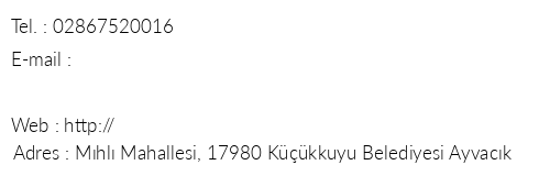 Yeil da Tatil Ky telefon numaralar, faks, e-mail, posta adresi ve iletiim bilgileri