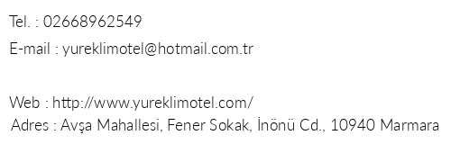 Yrekli Apart telefon numaralar, faks, e-mail, posta adresi ve iletiim bilgileri